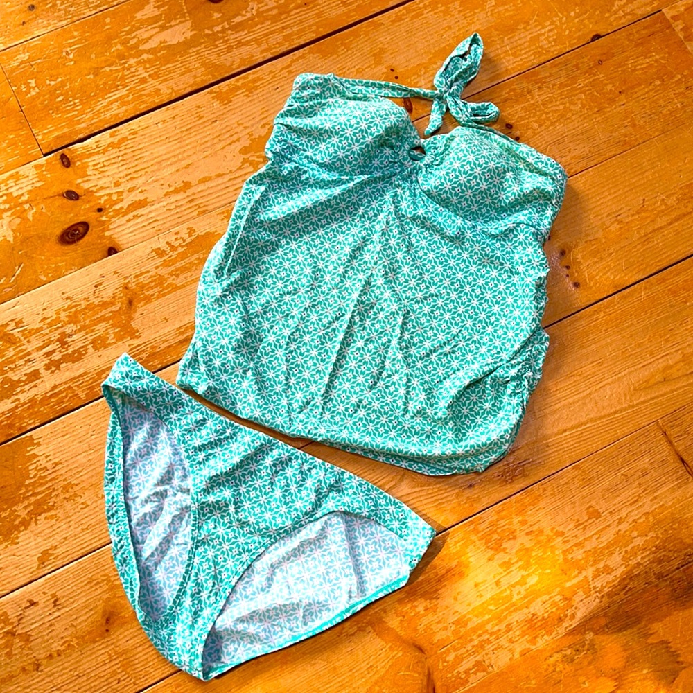 Cute 2 piece maternity swim suit